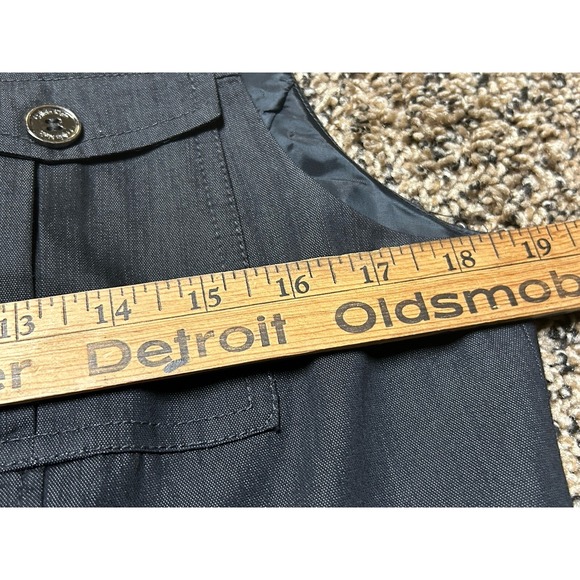 Calvin Klein Women Dark Gray Sleeveless Utility Vest Size 8 - Picture 5 of 6